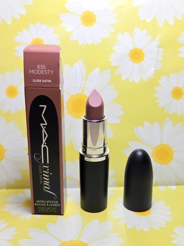 MAC MACximal Sleek Satin Lipstick 0.12 oz #835 MODESTY  New - Picture 3 of 6