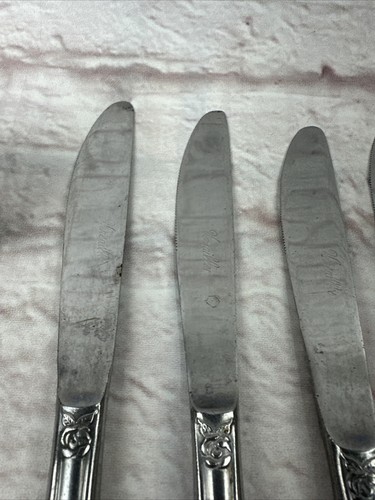 VERSAILLES by MSI Japan Silverware Flatware Stainless Rose Knife Fork Lot Of 13 - Picture 8 of 16