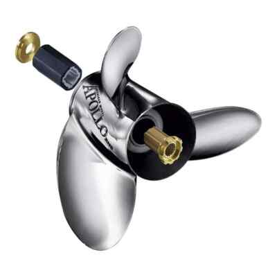Michigan Wheel 993044 Apollo 3-Blade Stainless Steel Propeller RH 14 1/8 x 19