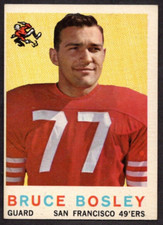 1959 Topps #166 Bruce Bosley 49ers VG-EX+