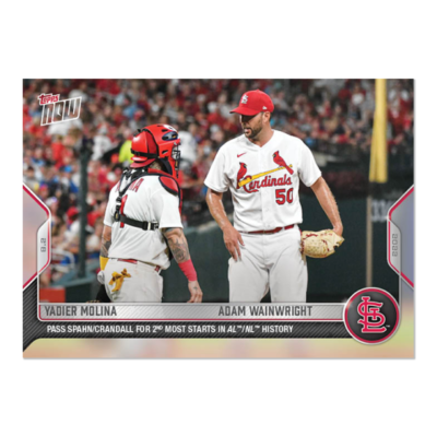 Yadier Molina/Adam Wainwright 2022 MLB TOPPS NOW® Card 643 2nd