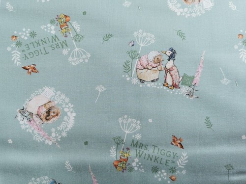 Peter Rabbit Garden Fabric FQ 1/2m 100% cotton Puddle Tiggy Ben Nutkin Flopsey - Picture 9 of 13