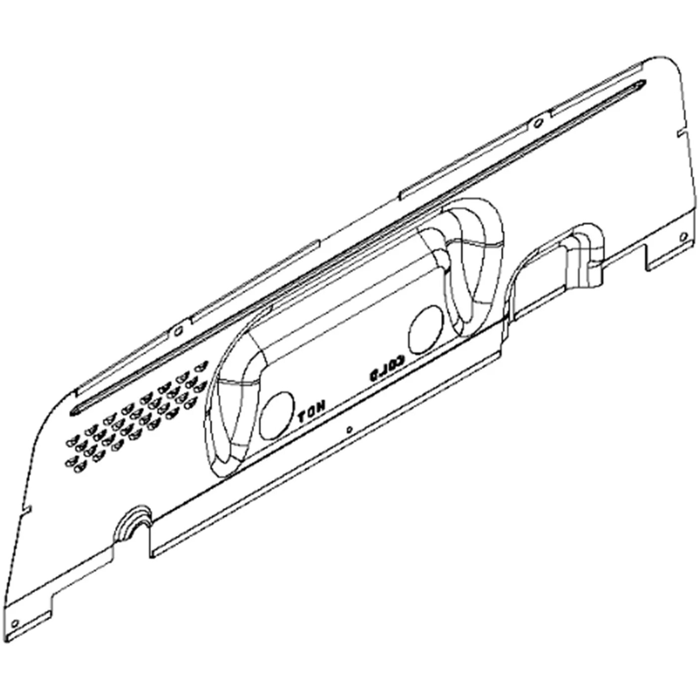 Whirlpool Amana Admiral Washer Rear Control Panel W10409320 Kenmore AP5589843 Replacement Part-image
