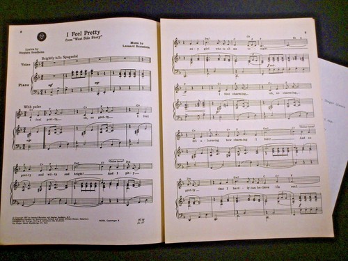 Partition ancienne.I Feel Pretty.West Side Story.Bernstein.1957. - Photo 2 sur 4