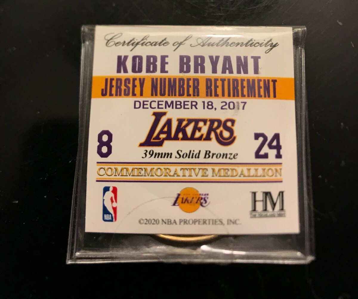 UNOPENED NBA 2K21 Kobe Preorder Bonus Coin Commemorative Medallion