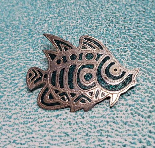 925 Sterling Silver Turquoise Color Mandarin Fish Enamel Pendant UNISEX Jewelry - 第 22/24 張圖片