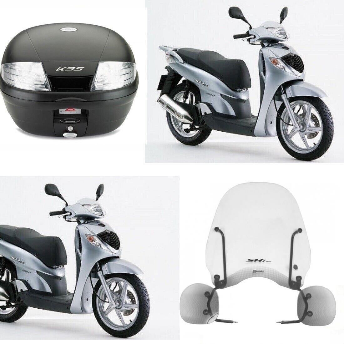 Bauletto Originale Honda Bauletto Sh Grigio Scooter Honda Bauletto