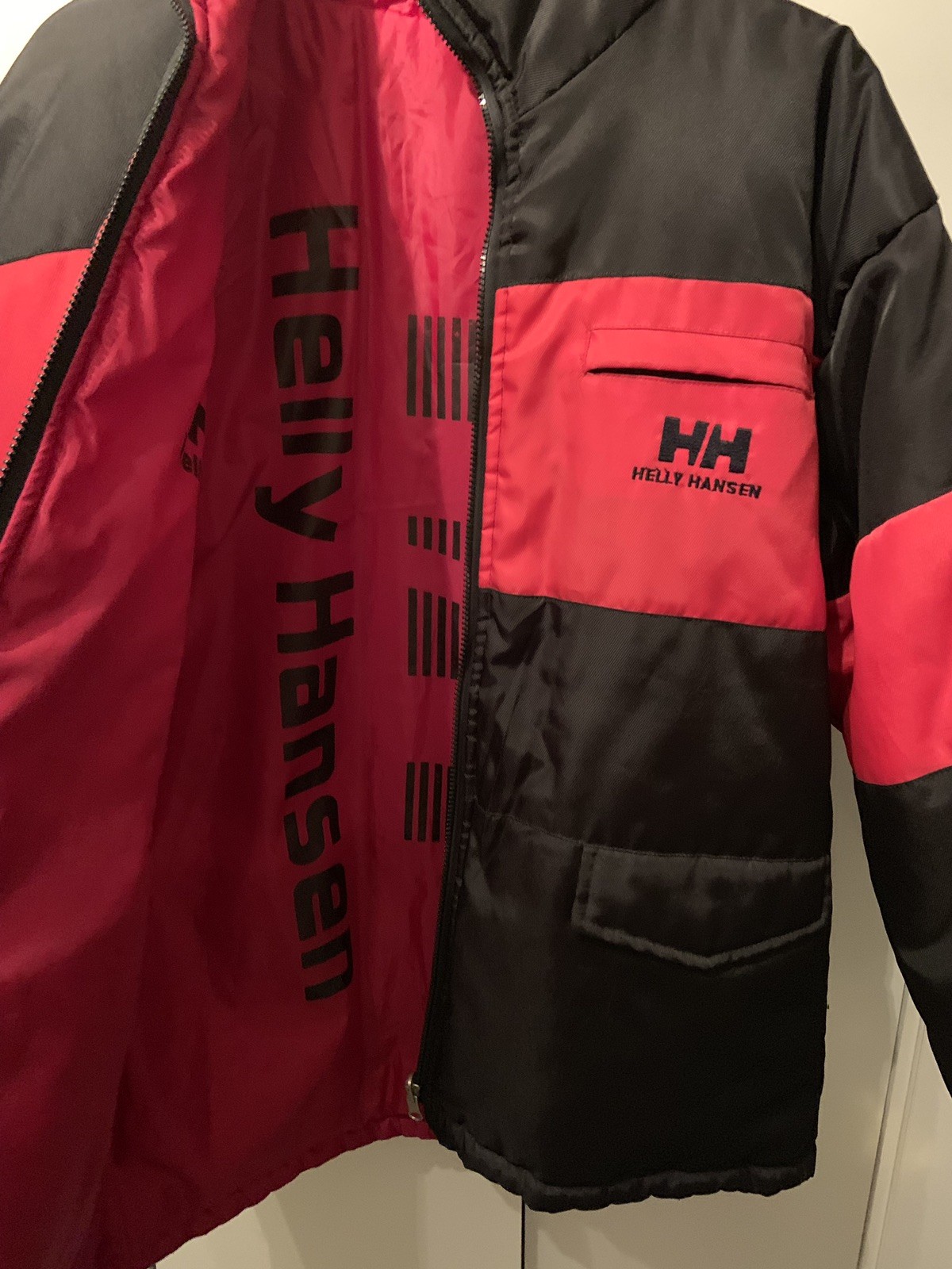 Helly Hansen Reversible 2 Face Big Logo Down Puffa Rare Parka Jacket. Size M image 3