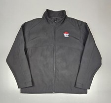 Pizza Hut Employee Jacket Adult Large. Black Full-Zip Soft Shell IQ Apparel.