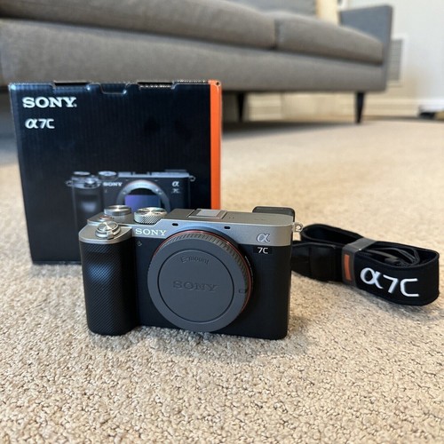 Sony Alpha a7C Mirrorless 24.2MP 4K Digital Camera Body Silver - ILCE7C/S