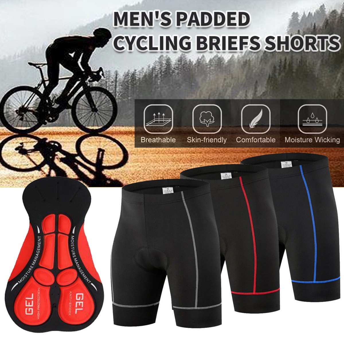 Bicycle Shorts For Men Men's Bicycle Shorts With Padding Cycling