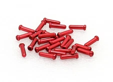  25 Anodized Bike Bicycle Shifter Cable Ends Tips Caps Crimps RED 