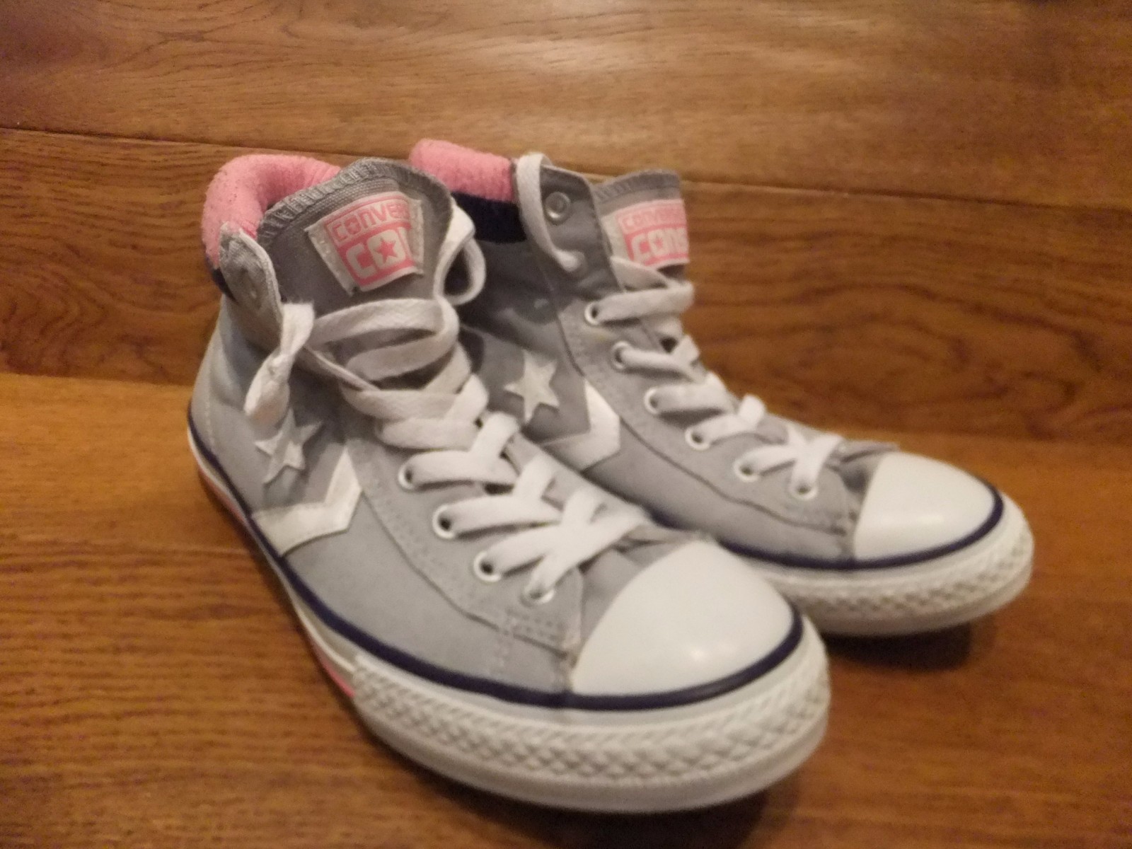 Converse Star Player Gris Toile Baskets Montantes Taille UK 5 EUR 38 Converse Star Toile Player Gris Toile Star Baskets Montantes Taille UK 5 EUR 38 f815c1