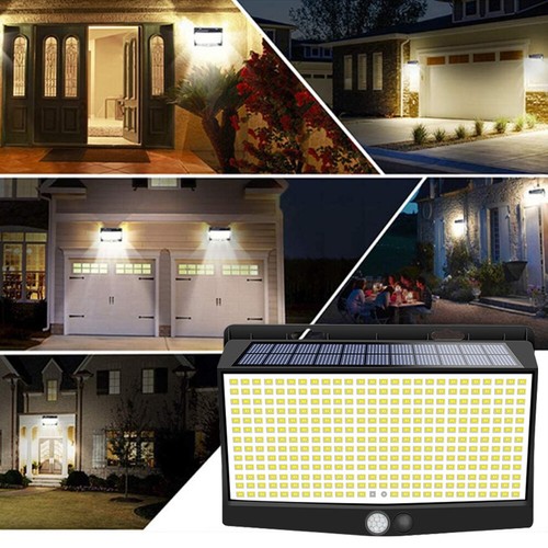 Solar Lights Outdoor 468 LED PIR Motion Sensor Garden Yard Patio Wall Light Lamp - Picture 11 of 16
