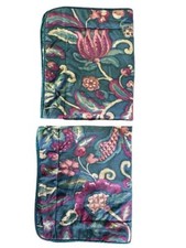 Pillow SHAMS Standard Pair SOFT COTTON Green Crimson Gold Brown AUSTRALIA
