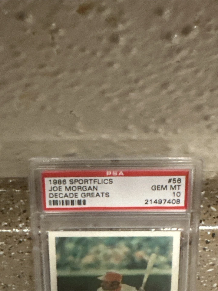 🤑HOF JOE MORGAN 1986🤑SPORTFLICS DECADE GREATS PSA GEM MT 10🤑SCARCE🤑MT CASE - Image 4 of 4