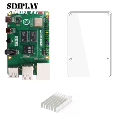 Walnut Pi 1B Development Board with Acrylic Baseboard and Dissipation Module