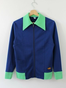 L85 Vtg Adidas Rare 60s 70s Men Track Jacket Blue Gold Trefo West Germany D46 XS | eBay