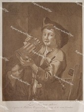 Seekatz Musikant Flöte Flötenspieler Bier Humpen Lumpen Wirtshaus flute flautist