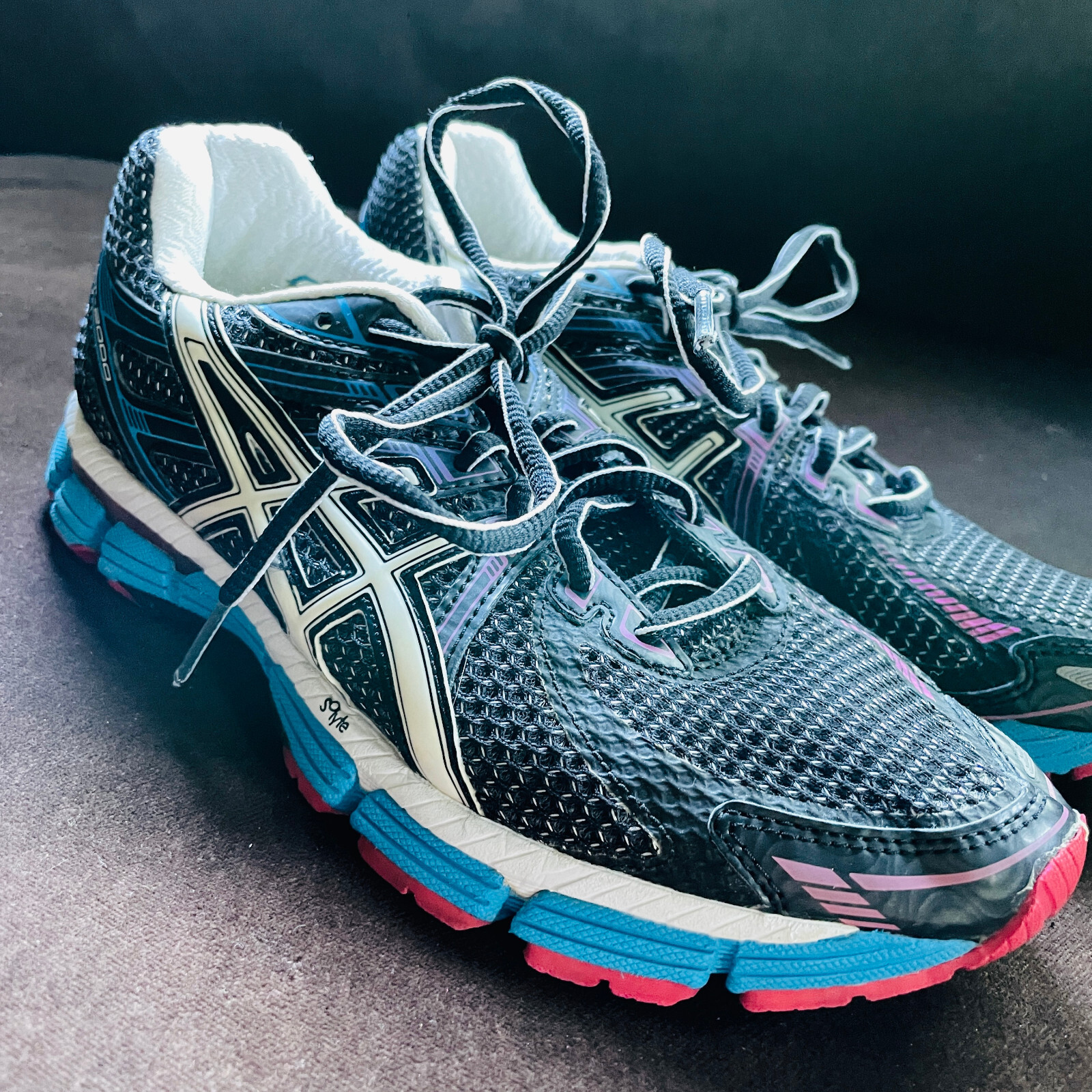 Asics GT-2000 Women's Running Shoes Size 37 EUR T2K7N Black