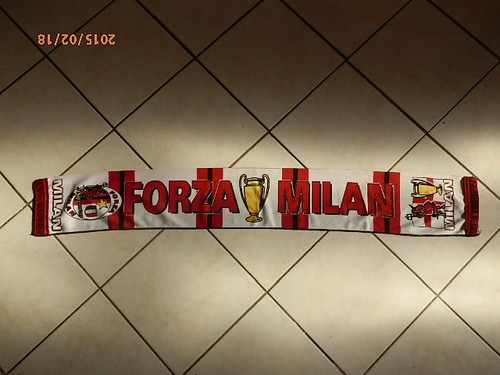 Sciarpa Calcio AC Milan Tubolare Molto Raro