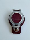 Vintage Straight Arrow Black Pocket Watch Quartz W/ Brown Leather Belt Loop — photo 4