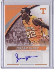 2016 Panini Collegiate Tennessee Autograph Jordan McRae Auto - Flat S/H
