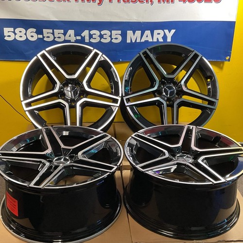 20" Wheels Fit Mercedes Benz AMG G Class E S G Maybach Style Machined 5x112 66.6 - Picture 2 of 14