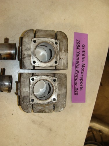 1984 YAMAHA ENTICER ET340 oem right left cylinder piston rings set 8G800 NICE - Picture 1 of 22