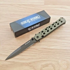 Cold Steel Ti-Lite Liner Folding Knife 4" AUS-8A Steel Blade Green ZY-EX Handle