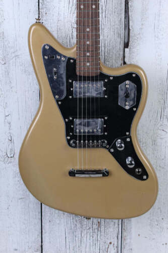 Guitarra eléctrica contemporánea Fender Squier Jaguar HH ST acabado dorado Shoreline - Imagen 1 de 12