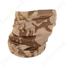 Multi Function Face Neck Scarf  Gaiter Mask - Desert Camo - One Size Fits All