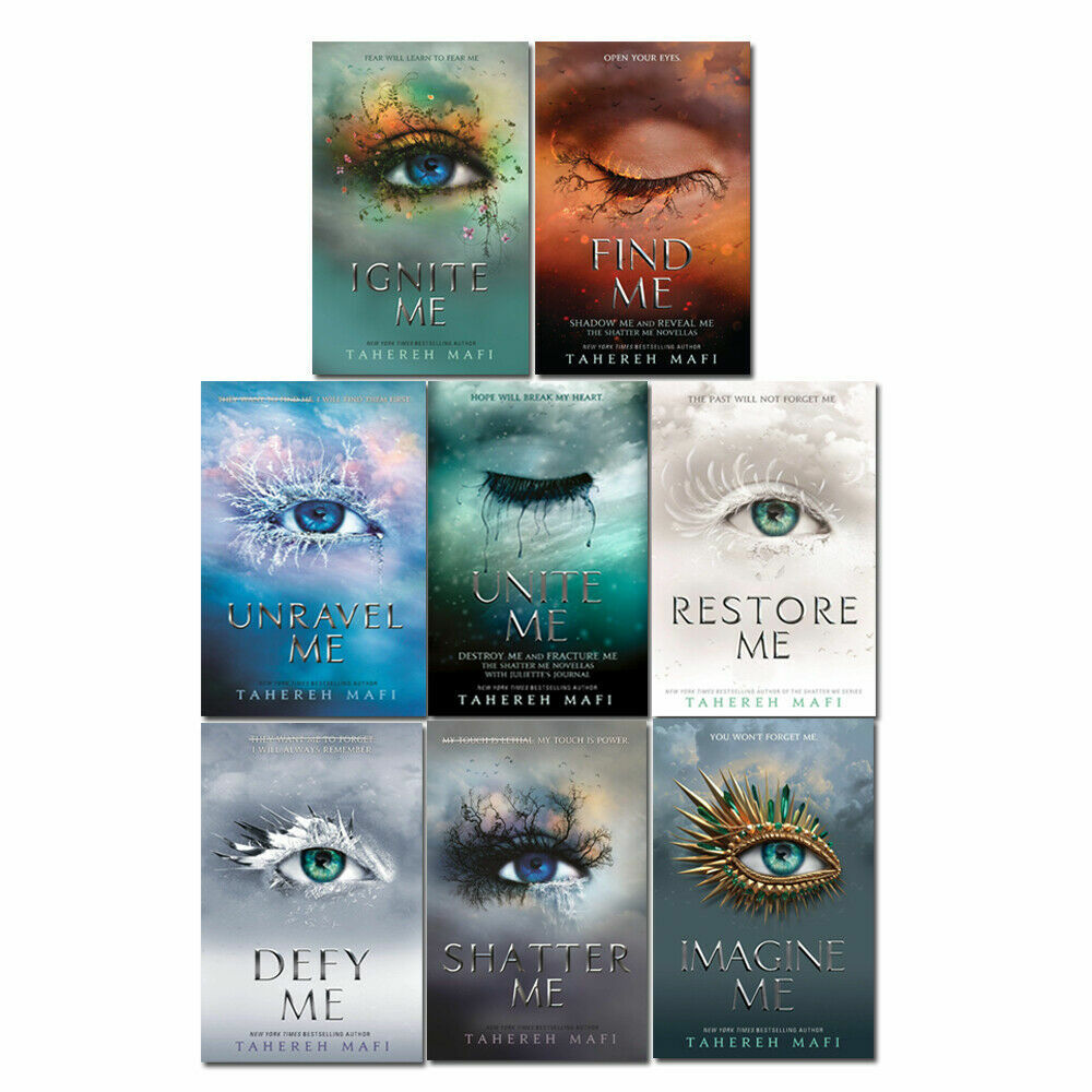 Shatter Me Series 8 Books Collection Set by Tahereh Mafi (Unravel Me,Restore Me)