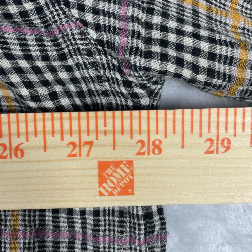 Free People Womens Medium BREAK MY STRIDE Tunic Top Plaid Long Oversized boho - Picture 6 of 7