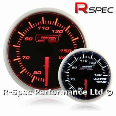 Prosport 52mm Super Amber / White Schrittmotor Wassertemperatur Temperaturanzeige °C