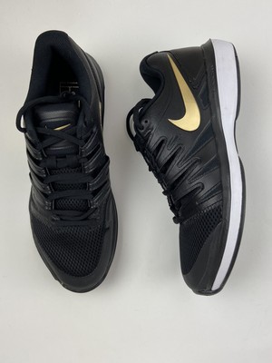 black and gold mens tennis shoes