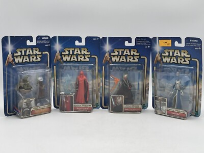 Star Wars Lot Of 4 Attack Of The Clones Shaka  Ti, Yoda & Chian, Taun We, Royal