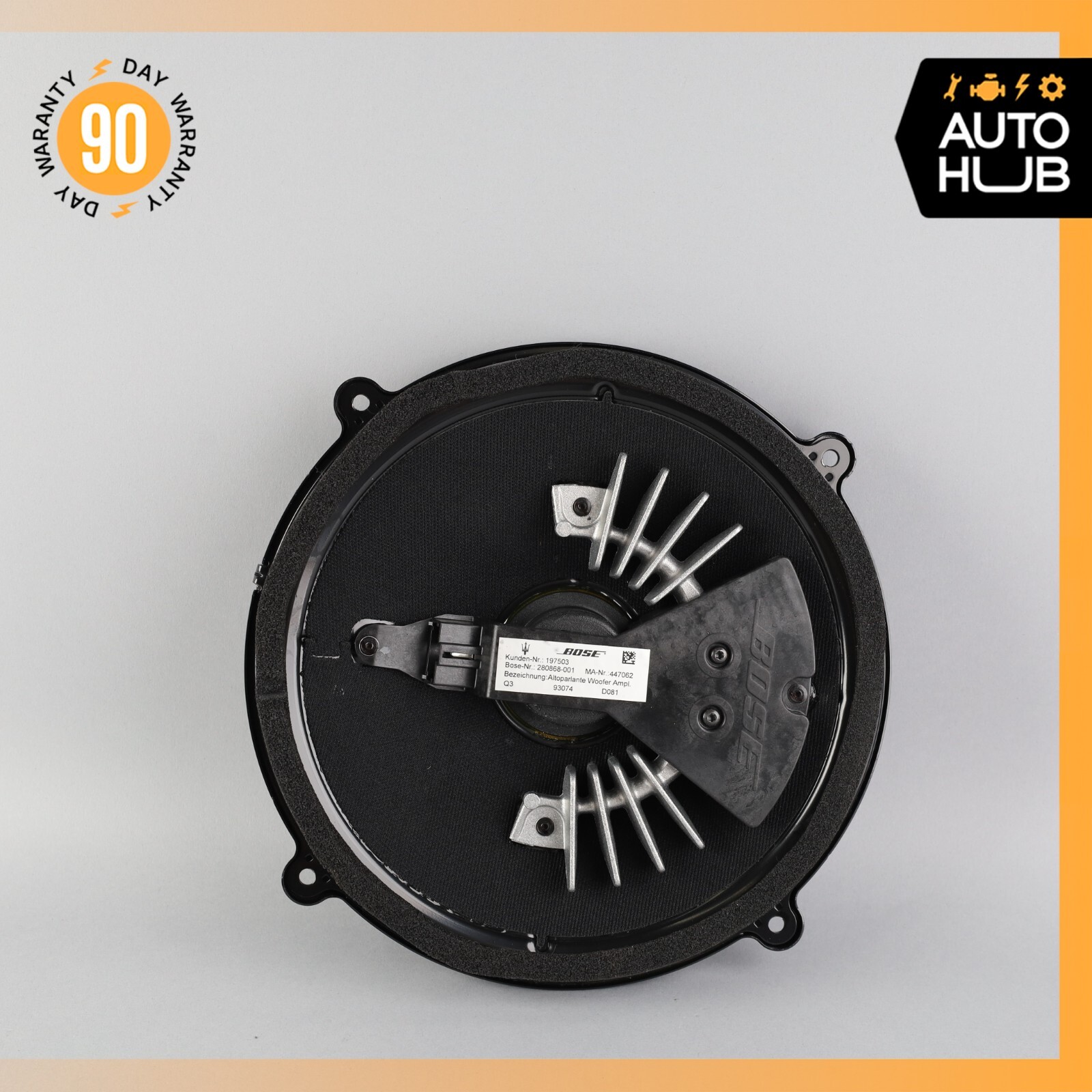 03-19 Maserati Quattroporte Rear Bose Subwoofer Sub Woofer Sound Speaker OEM 74k