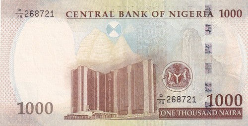 Nigeria, 1.000 Naira, 2016, p36n , Serial Number: P29/268721 - Picture 2 of 2