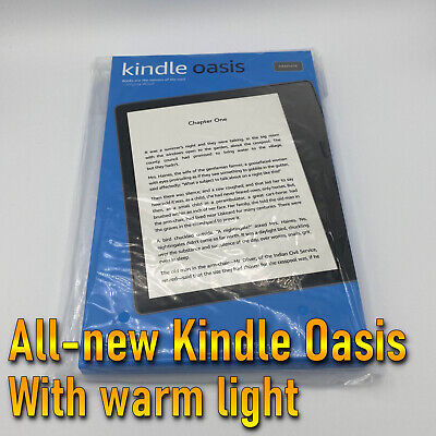 Kindle Oasis 10th Gen 8GB/32GB, Wi-Fi, 7in adjustable light, WITH