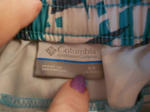 Columbia girls shorts size XS extra small 6 / 6X MINT athletic 6 X - Picture 2 of 4