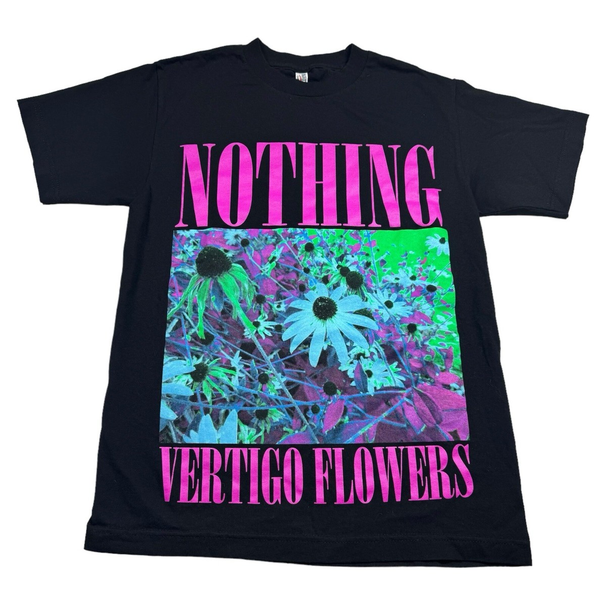 Nothing Vertigo Flowers T-Shirt Sz S Shoegaze Whirr Slowdive | eBay