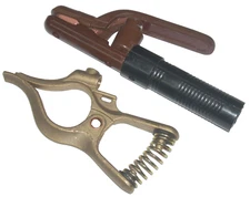 Arc Welding 300 Amp Electrode Holder Fits Jackson & Brass Ground Clamp Fit Tweco