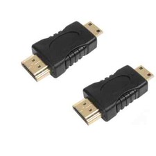 2X HDMI Standard Male to Mini Male Adapter Connector Coupler High Quality