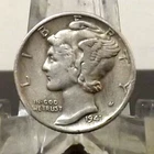 CIRCULATED,VF IN GRADE,1941P USA SILVER MERCURY DIME(91324)