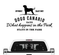 Dogo Canario Aufkleber Vintage Hundeaufkleber Folie Molosser Kanarische Dogge Pr