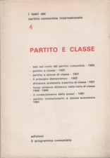 Partito e classe (ristampa)