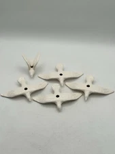 Ceramic Birds In Flight Ready To Be Strung For Your Craft Decor Project