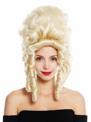 Perücke Damen Theater Cosplay Barock Marie Antoinette Gräfin Edelfrau Platin