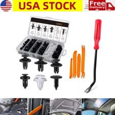 100Pcs Bumper Clips Car Plastic Rivets Push Retainer Kit with Fastener Remover